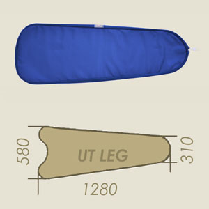 Prontotop supérieur UT LEG bleu HR3 A=310 B=1280 C=580