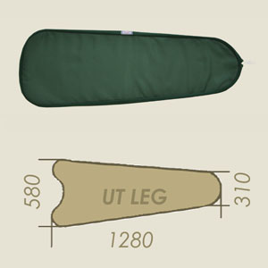 Prontotop superiore UT LEG verde scuro HR3 A=310 B=1280 C=580