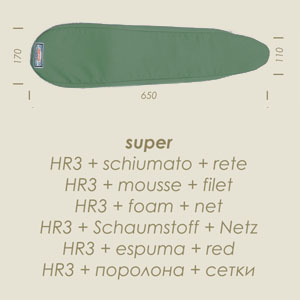 Prontotop Ärmelbügler SUPER G grün HR3 650x110x170