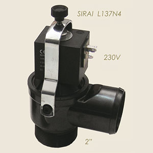 electroválvula Sirai L137N4 2" desague agua 230 V