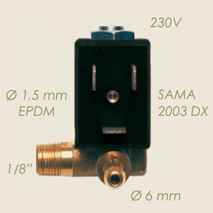 elettrovalvola Sama 2003 DX 1/8"M portagomma 220 V