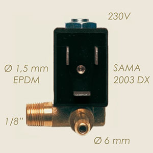 électrovanne Sama 2003 DX 1/8"M portetuyau 220 V