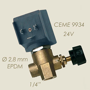 electroválvula Ceme 9934 1/4"F F regulaciòn 24 V