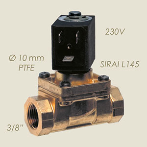 electroválvula Sirai L145 3/8"F F vapor 220 V
