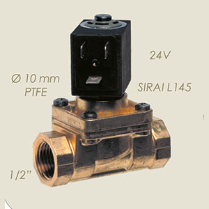 electroválvula Sirai L145 1/2"F F vapor 24 V