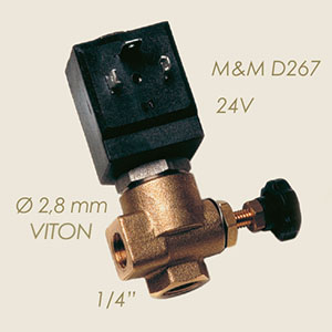 électrovanne M&M D267 1/4"F F réglage 24 V