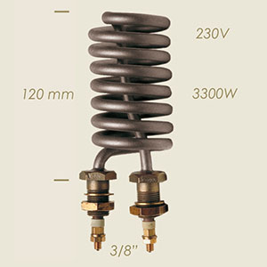 3300 W 3/8" l=120 spiral heater