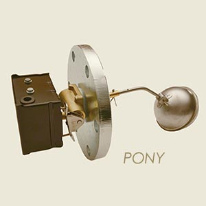 Pony level regulator with flange