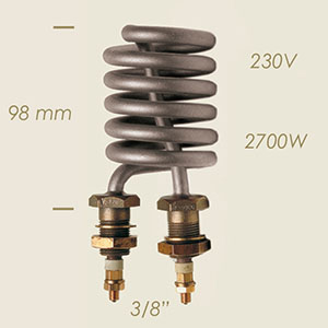 2700 W l=98 3/8" spiral heater