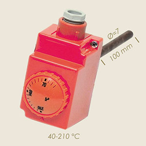Thermostat mit Stange l=100 70° bis 210°