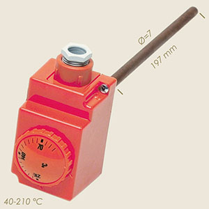 thermoregulateur à tige l=197 70° à 210°