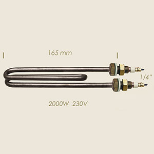 2000 W 1/4" l=170 heating element