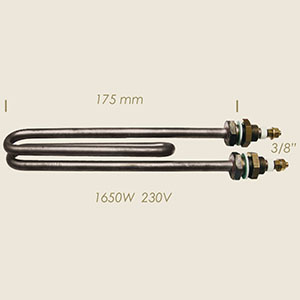 resistencia elemento Comel l=175 1650 W 3/8"