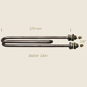 resistencia elemento l=250 3000 W 3/8"