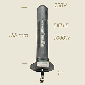 1000 W aluminium heater  1" l=155