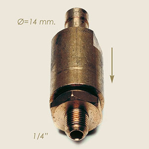 1/4"M non return water valve with hose holder