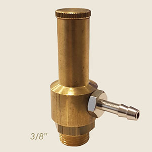 exhaust to pipe safety valve with hose holder 3/8"