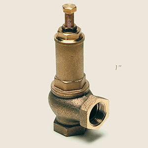 1"F exhaust to pipe safety valve