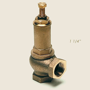 1 1/4"F exhaust to pipe safety valve