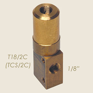 vanne 2 rues 1/8" (TCS/2C) T18/2C