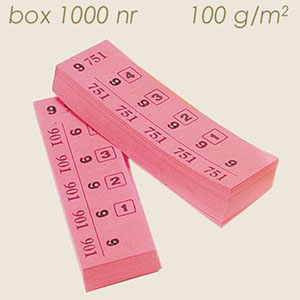 marcatura numerata rosa (1000 numeri) 100 gr/mq