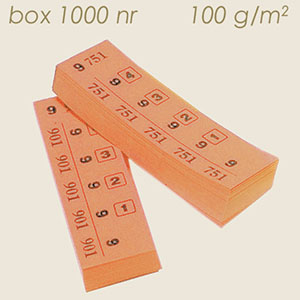 orange daily marking (1000 numbers) 100 gr/mq