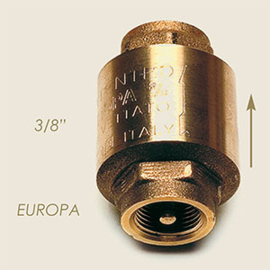 valvola ritegno acqua Europa 3/8"