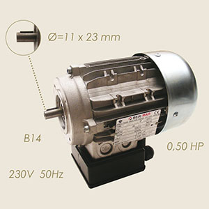 motor aspirador 63 B14 0,37 KW 230/1/50