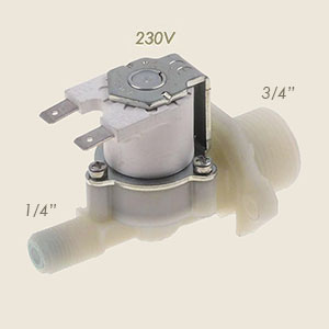 electrovàlvula agua 3/4" 1/4" 230 V