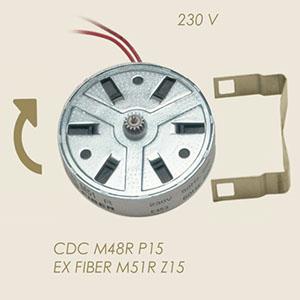 motorino CDC M48R P15 per riduttore blu 220 V
