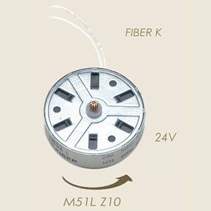minimotor CDC M48L P15 para reductor gris 24 V