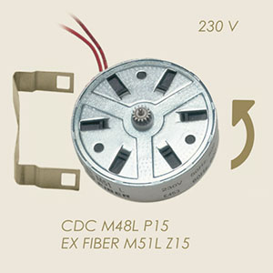 CDC M48L P15 mini motor for blue reducer 220 V