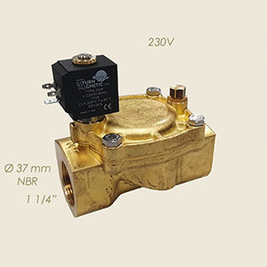Sama 107 1 1/4"F F water Ø37 230 V solenoid valve
