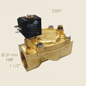 Sama 107 1 1/2"F F water Ø37 230 V solenoid valve