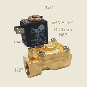 elettrovalvola Sama 107 1/2"F F acqua Ø13 24V