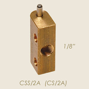 CSS/2A SX (CS/2A) 1/8" 3 ways valve
