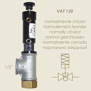 VAT 130 1/2" normally closed valve