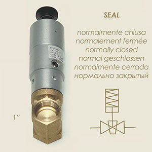 SEAL 1" normalgeschlossenes Schieberventil mit Federrücklauf