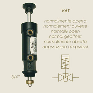 attuatore valvola saracinesca normalmente aperta ritorno a molla VAT 3/4"