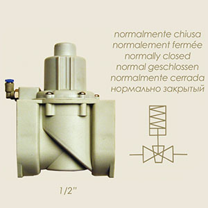 vanne 1/2" normalement fermée