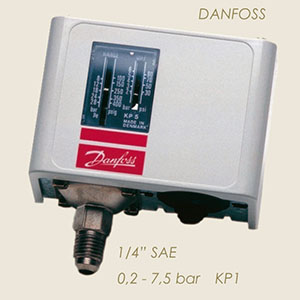 KP1 Danfoss cooling gas pressure switch KP1 0,2 to 7,5 bar