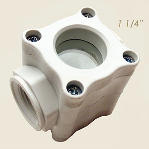 indicador pasaje solvente 1 1/4" cuerpo cuadrado
