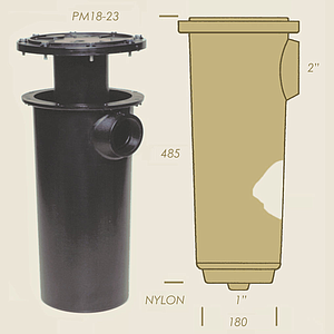 PM18 Kondensator aus Nylon ohne Schlange