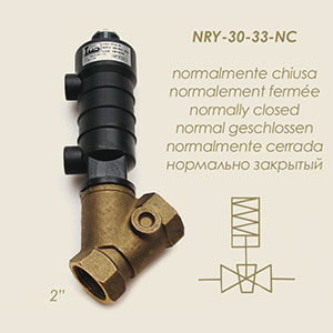 NRY 33 NC 2" normally closed with recoil 45° inclined valve