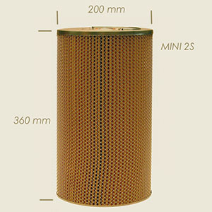 cartuccia mini 2 S filtrante assorbente (silicati) rete