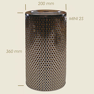 cartucho mini 2 S filtrante absorbente (silicatos) chapa
