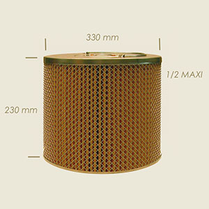 medium net filter absorbent cartridge (carbon and silicates)