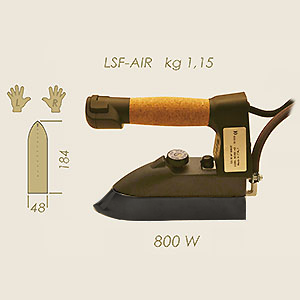 LSF-AIR Elektrodampf Öffnernähtebügeleisen Kg 1,150