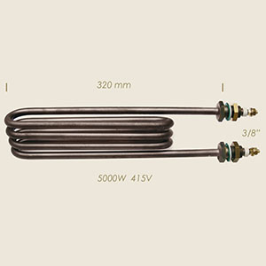 resistencia elemento l=350 5000 W 415 V  3/8"