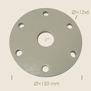 flange for level control 6 holes Ø 150